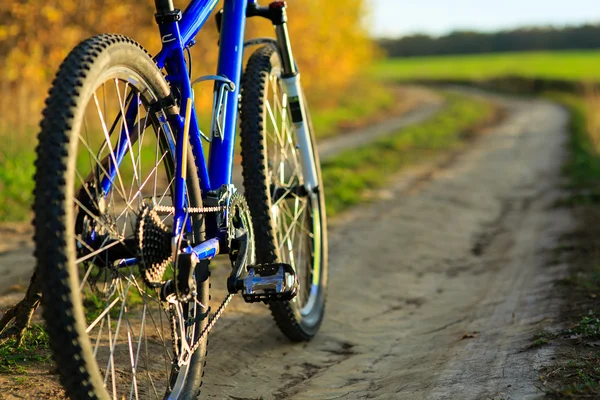 Mountainbike an sonnigem Tag — Stockfoto