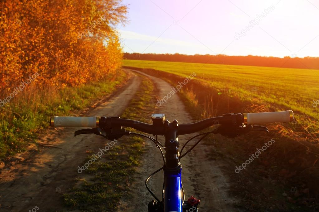 Mountain bicycle at sunny day