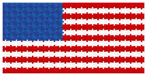 ABD bayrağı parçalı bulmaca