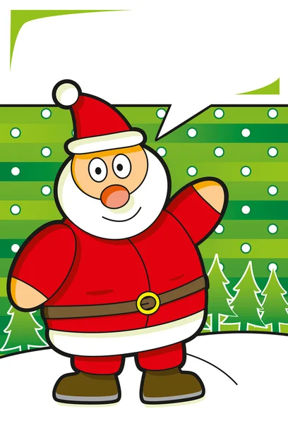 Noel Baba ile konuşma balonu