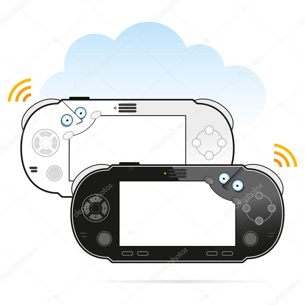 Portable game console characters