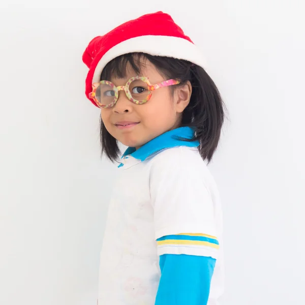 Ritratto di una piccola ragazza di Natale carina — Foto Stock
