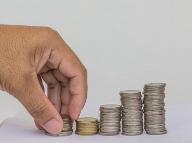 El tutmak altın ve gümüş paralar Tayland