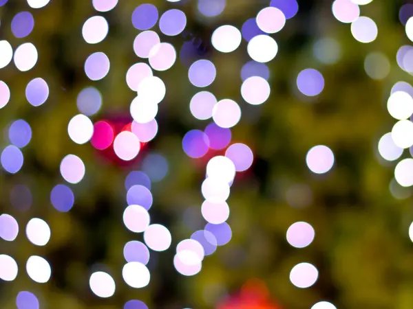 Ligados desfocados da árvore de Natal — Fotografia de Stock