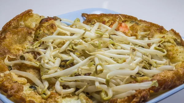 Thai food Fried mussel pancakes — Stock Photo, Image