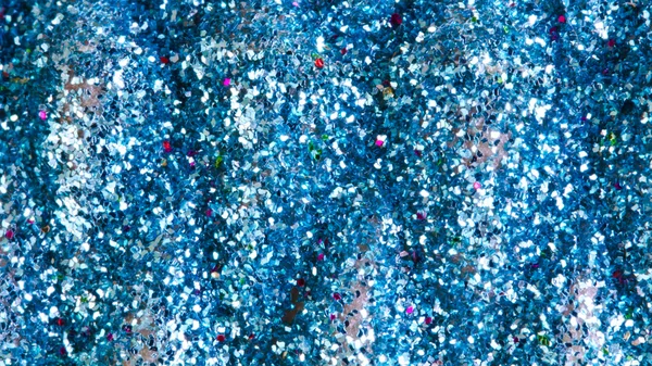 Blue glitter or Christmas background — Stock Photo, Image