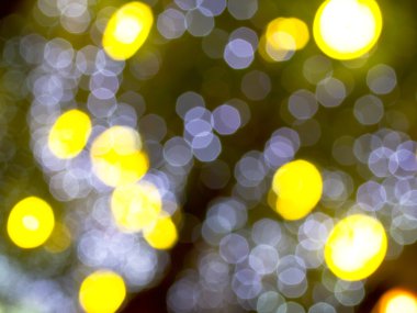 Işık ve altın bokeh arka plan
