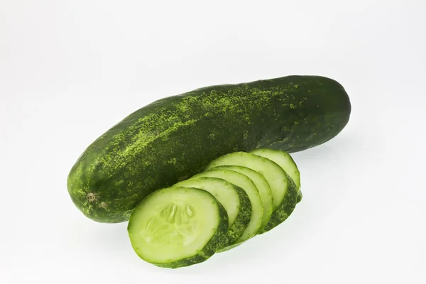 Cucumbers on a white background — Stock Photo, Image