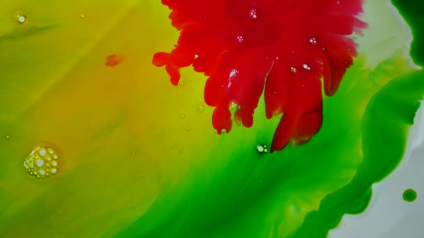 Liquide de couleur abstrait — Video