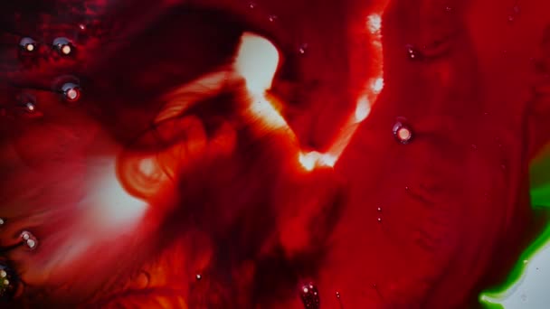 Чорний абстрактний хід червоного кольору — стокове відео