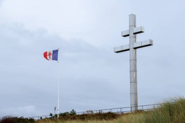 Juno Sahili Normandiya Fransa 10.26.2019 Croix de Lorraine Kanada Çıkarması