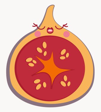 Kız incirler tatlı bir meyve karakteridir.