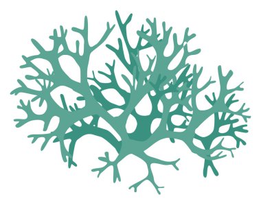 Lichen farklı renklerde siluet deseni