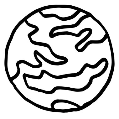 Renklendirme d için gezegen alanı çizimi teması