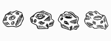 Arkaplan asteroitleri olmayan içerik çizimleri uzay teması