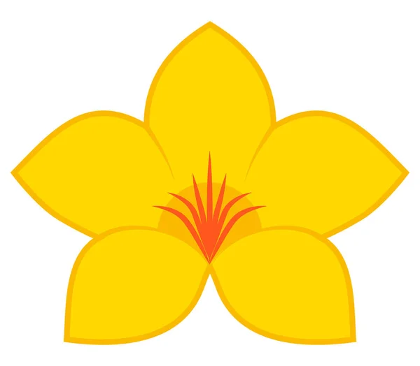Sarı alamanda çiçek logosu