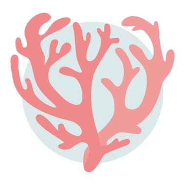 Gri dairede yumuşak pembe tropikal ağıl