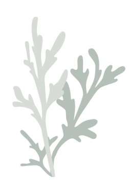 Beyaz arkaplanda İzlanda Moss logo simgesi gri ve mavi