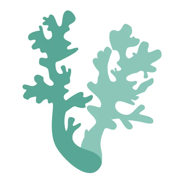 Logo Lichen Deux Couleurs Logo Mousse Cerf Sur Fond Blanc — Image vectorielle