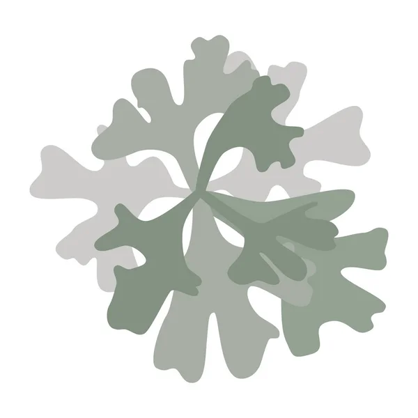 Піктограма Логотипу Куща Сірого Лишайника — стоковий вектор