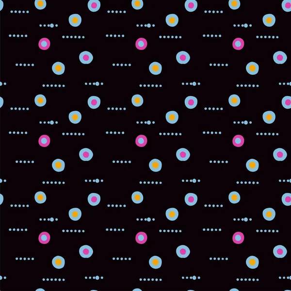 Néon Motif Abstrait Sans Couture Avec Des Cercles Des Pois — Image vectorielle