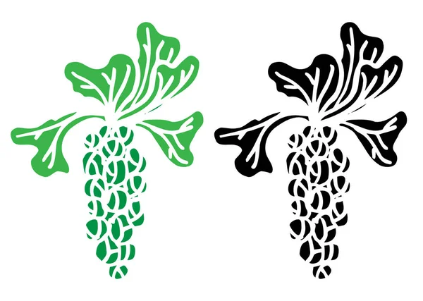 Silhouette Von Rosenkohl Sprießt Für Logo Icon Design — Stockvektor