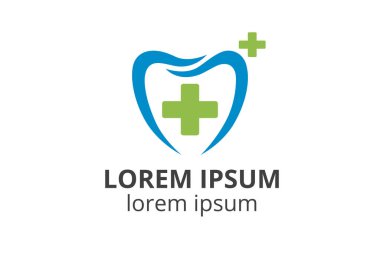 Dişler, beyaz arka planda diş simgesi fikri. Diş sağlığı kliniği, diş bakımı ve sağlık konsepti için logo olarak kullanılabilir