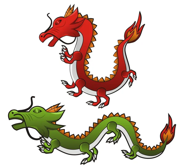 Dragón chino — Vector de stock