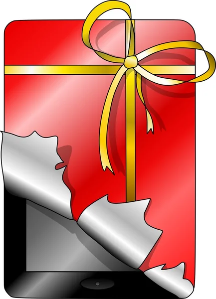 Dokunmatik yüzey bir hediye paketi