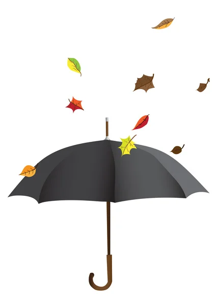 Herbstsonnenschirm lizenzfreie Stockillustrationen