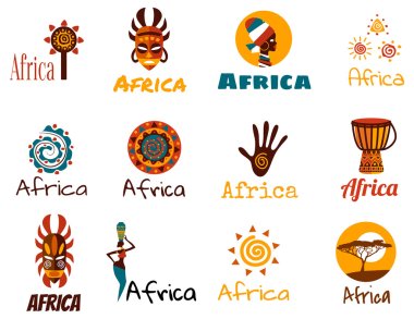 African and Safari elements and icons
