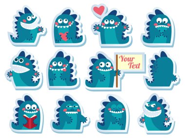 cute character Monsters clipart