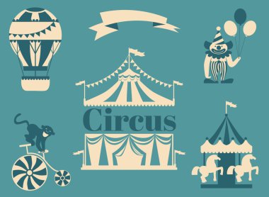Vintage sirk koleksiyonu ile karnaval