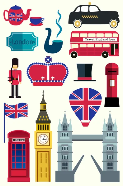 England, London, UK — Stock Vector