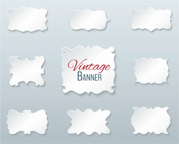 Set de etiquetas vintage y simple — Vector de stock