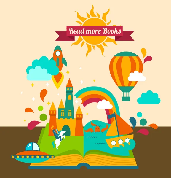 Öğeleri kümesi ile açık kitap