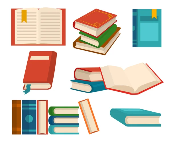 Set of book icons — Stock Vector