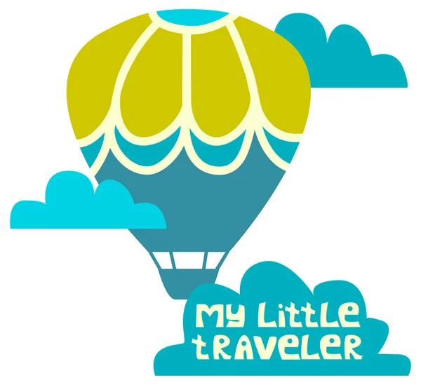 My little traveler — Stock Vector