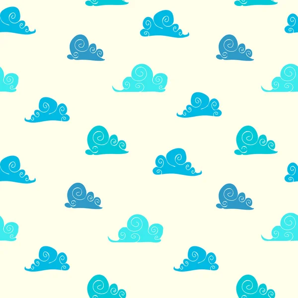 Άνευ ραφής διάνυσμα σύννεφα μοτίβο — Διανυσματικό Αρχείο