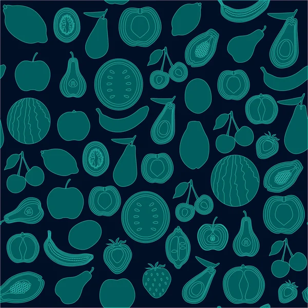 Fruits seamless pattern — Stock Vector