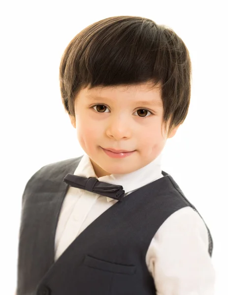Smart boy in bow tie — Stock Photo, Image
