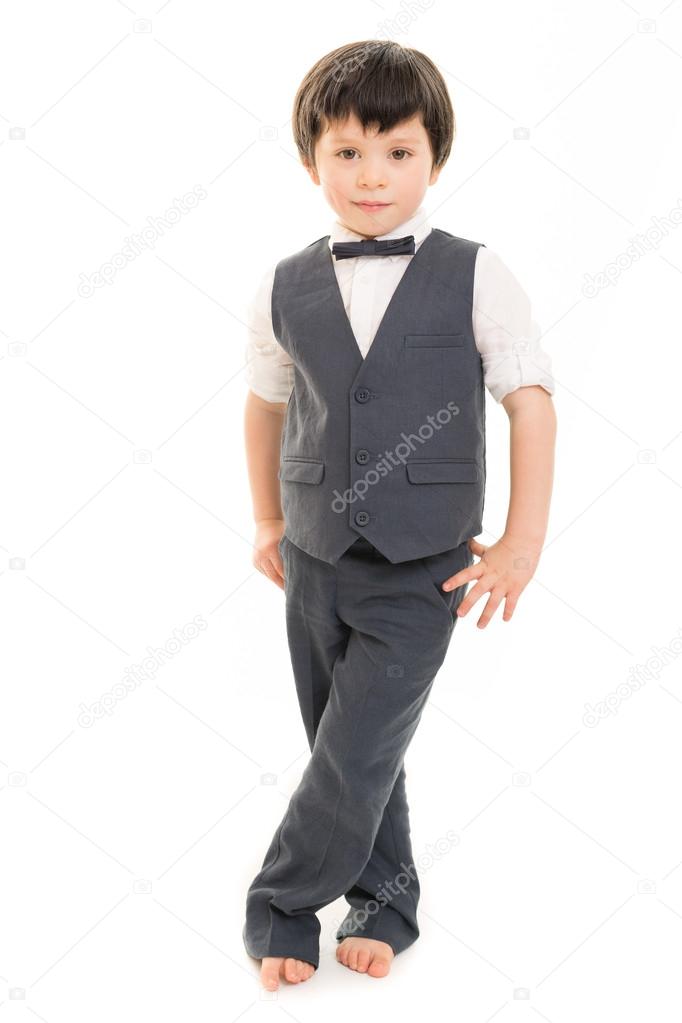 Little boy in suit