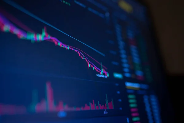 Borsada döviz kurundaki düşüş. Bitcoin 'in Düşüşü.