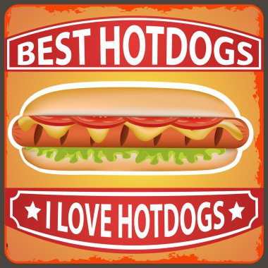 HOT DOG RETRO POSTER 5