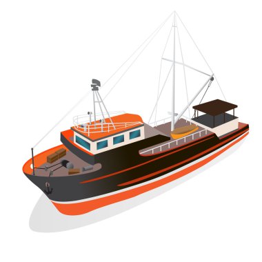 Balıkçılık Tekne beyaz