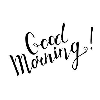 Günaydın yazı el yazısı