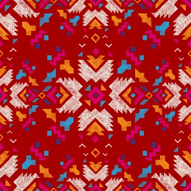 elle çizilmiş kabile seamless modeli