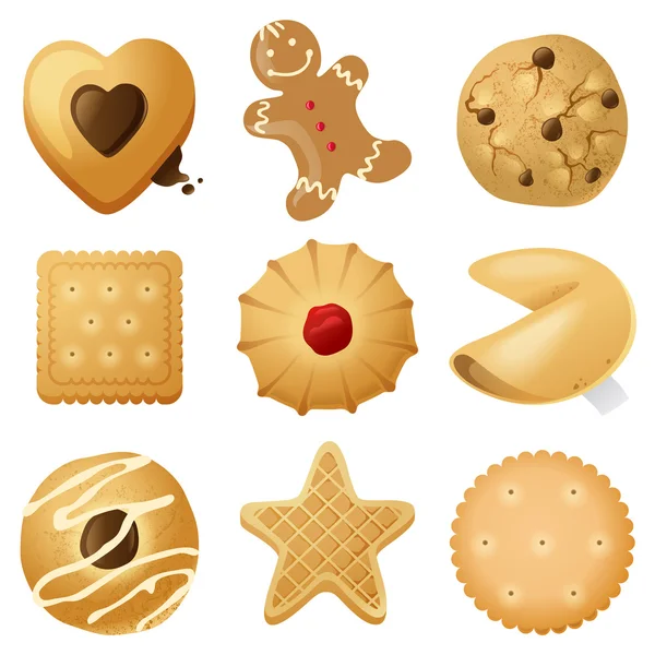 Cookies instellen — Stockvector