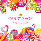 Bright background with candies