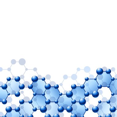 Arka plan ile molekül yapısı
